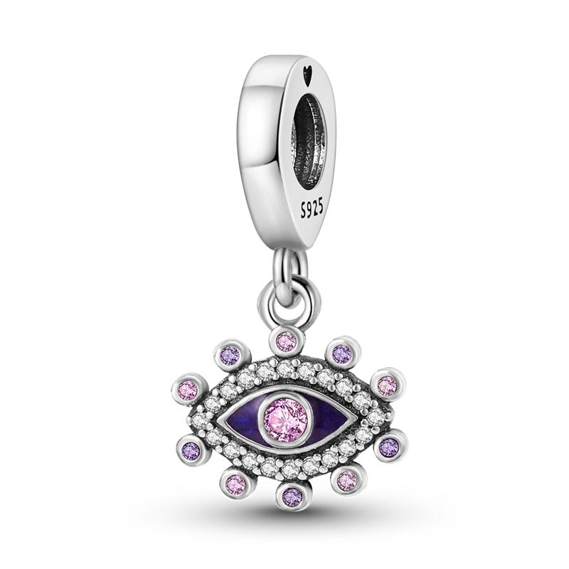 Защитные подвески из серебра 925 пробы Хамаса «Рука Фатимы Марии Мириам», подходящие для браслета «сделай сам», бусины «Глаз Провидения» своими руками