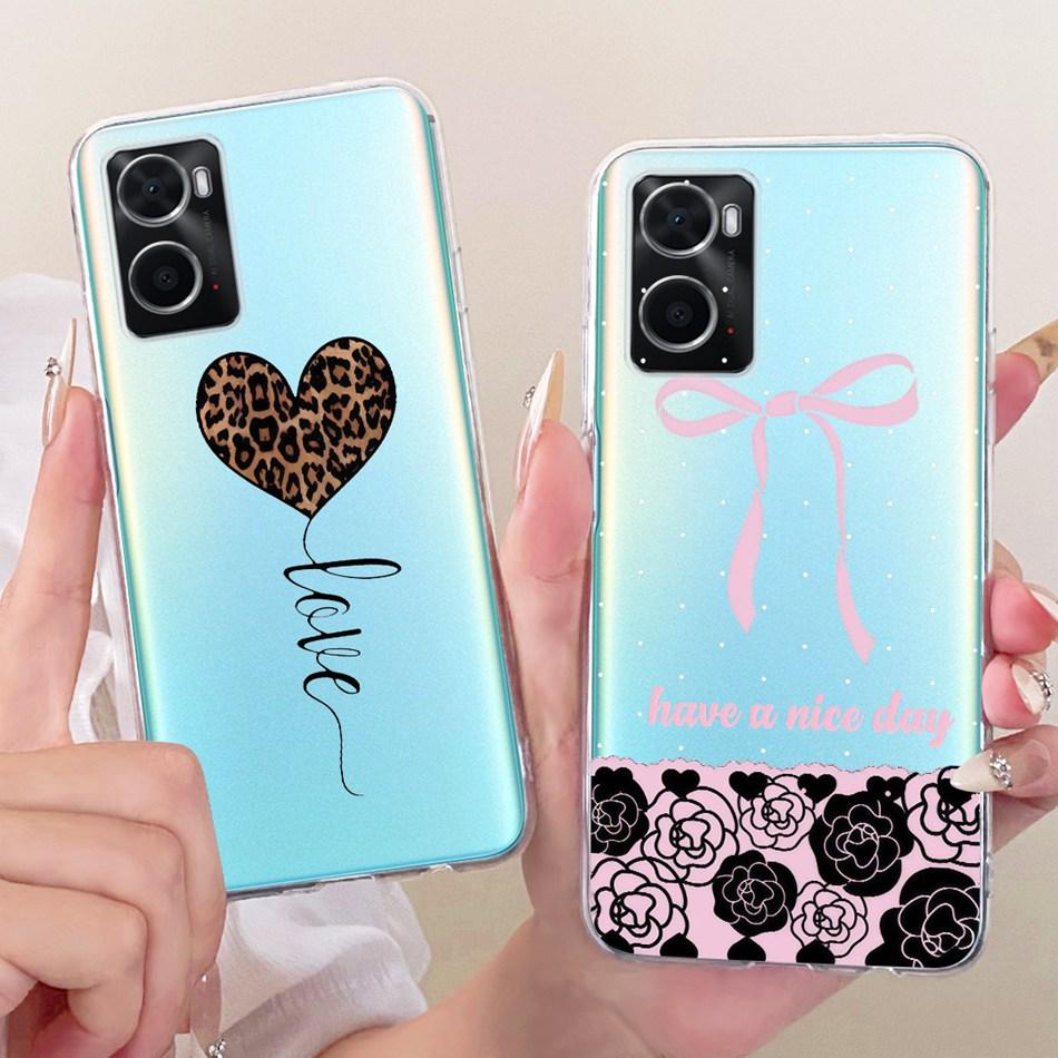For OPPO A36 A76 A96 CPH2333 New Simple Style Phone Case For Oppo A36 A76 A96 4G Transparent TPU Soft Silicone Cases