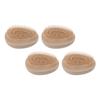 4Pcs Detangling Hairbrush Wheat Straw Soft Teeth Round Handle Dry Wet Scalp Massaging Hair Comb