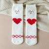 Duck Fashion Design Santa Korean Style Coral Fleece Socks Christmas Hosiery Floor Socks Women Socks
