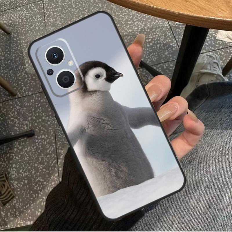 Пингвин Снег Арктика Милое Животное Для OPPO Reno 14F 13F 12F 11F 10 11 12 13 14 Pro 7 8 Lite 8T OPPO Find X5 X6 X8 X9 Pro Чехол