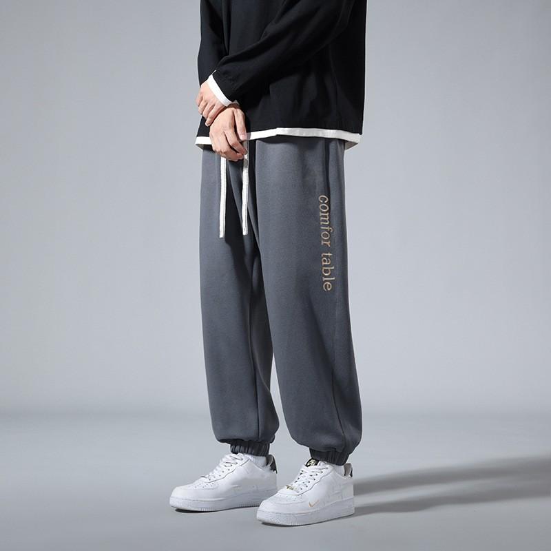 Men's Spring and Autumn American High Street Sports Large Size Tie Foot Casual Sweatpants Fashion Brand