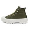 Зимние ботинки Chuck Taylor All Star с протектором GORE TEX, высокие, на толстой подошве, цвет хаки, женские 566154C