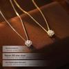 Banyan Tree S925 Silver Snowflake Zircon Pendant Necklace - Elegant Gift for Her.