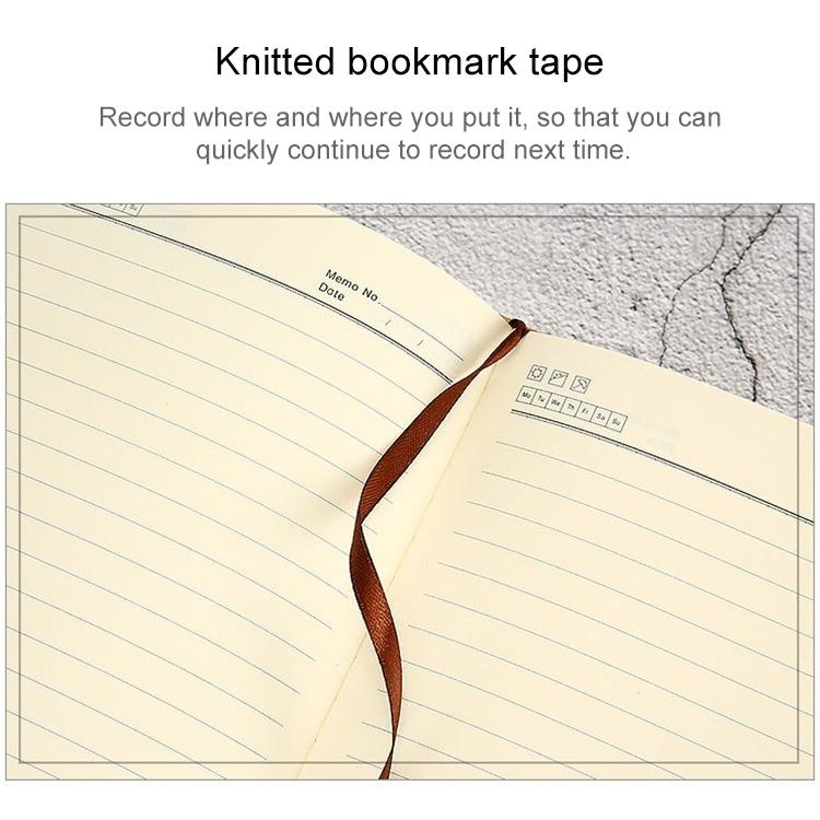 A5 Marble Texture Retro Password Lock Notebook Multifunctional Student Handbook Notepad