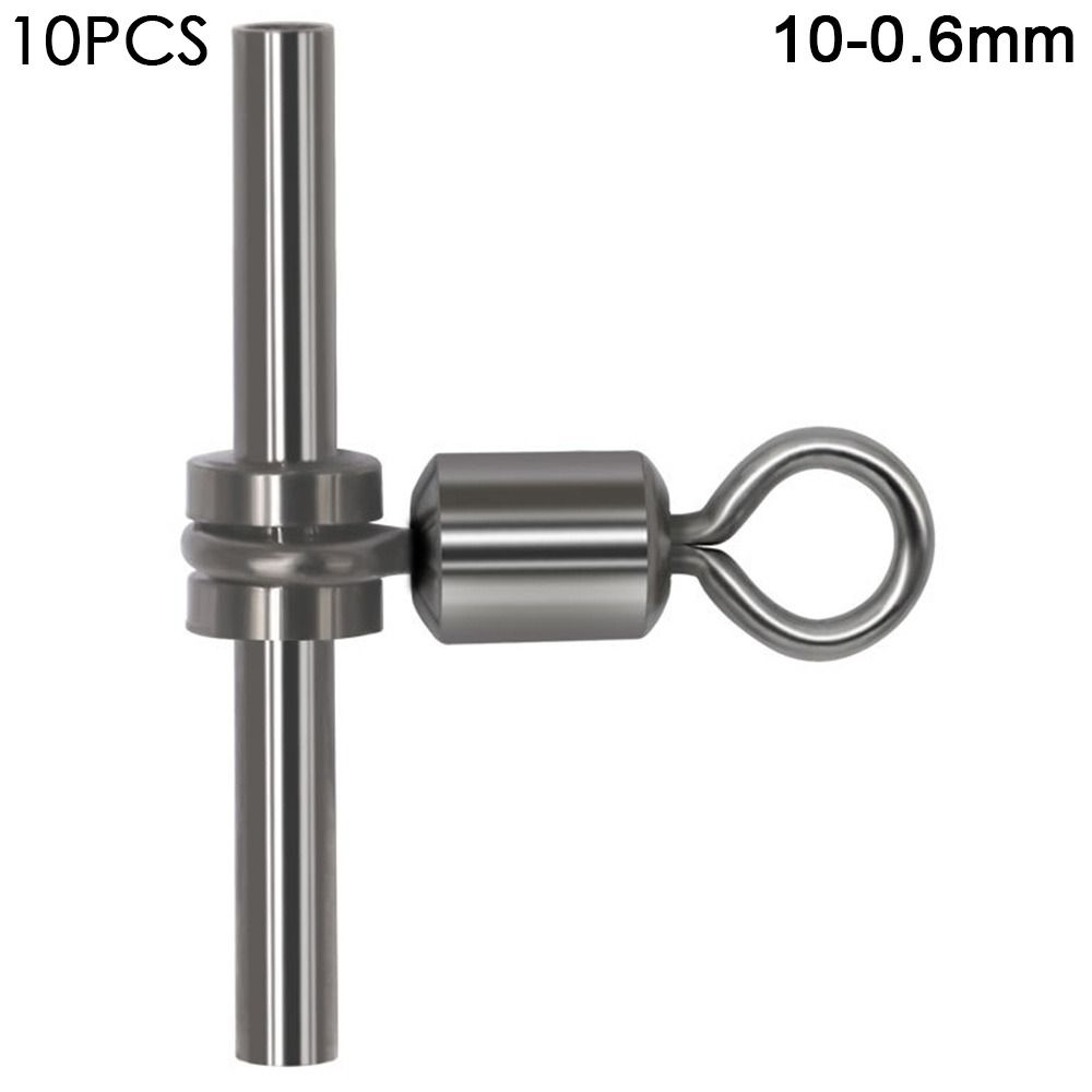 Brass Barrel Cross-line Brass Head 3 Way Connect Sleeves Rolling Swivel Tube Fishing Swivels