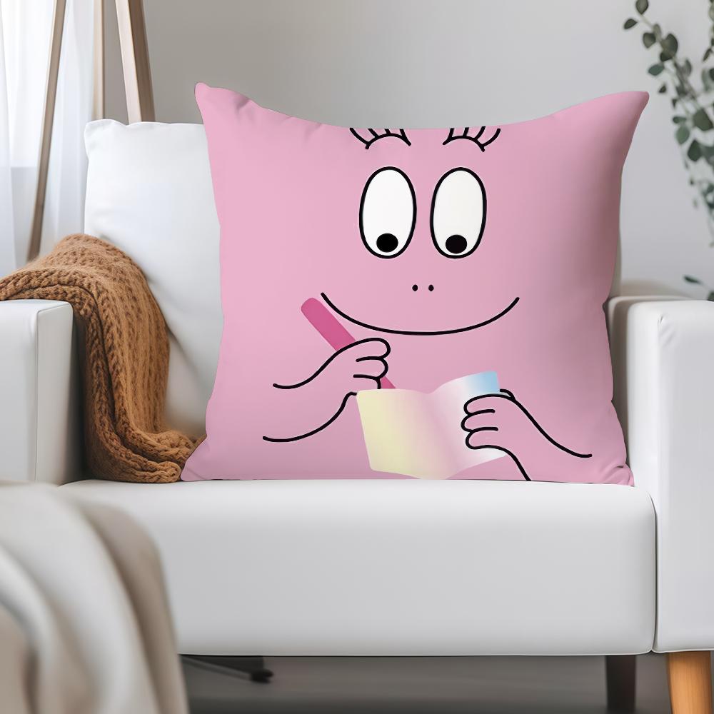 Anime B-Barbapapa Pillow Case Applicable Space For Guest Rooms Interiors Cars Office House Decoration