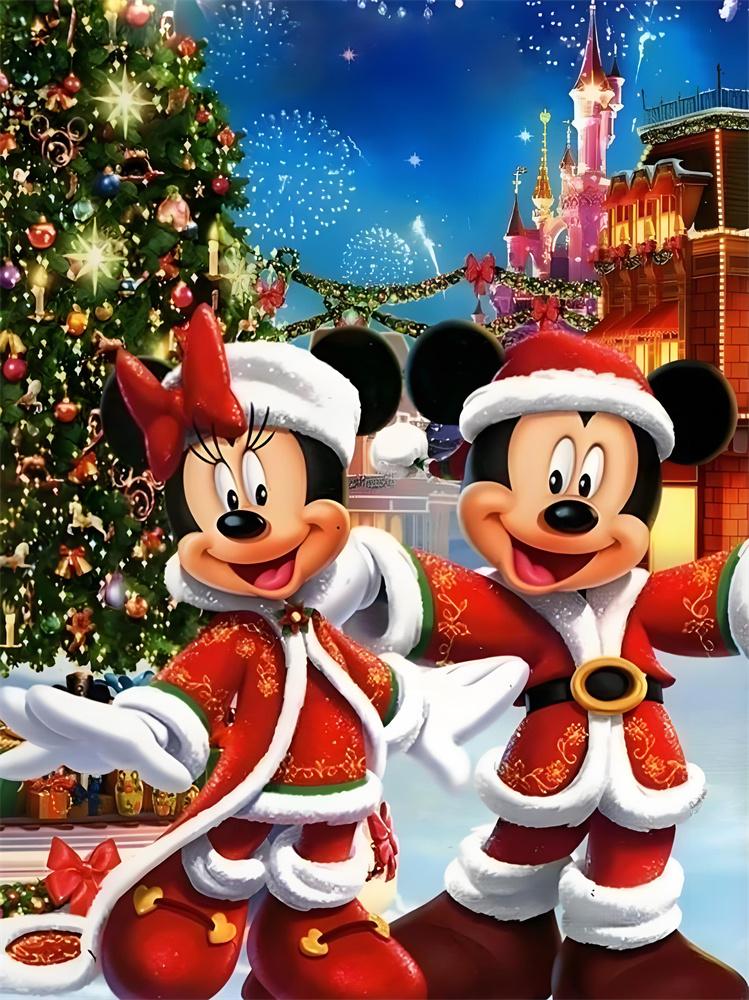 Disney 5D Алмазная Живопись Темные Микки и Минни Декор DIY Полная Алмазная Мозаика Инкрустация Набор для Вышивания Крестом Подарок
