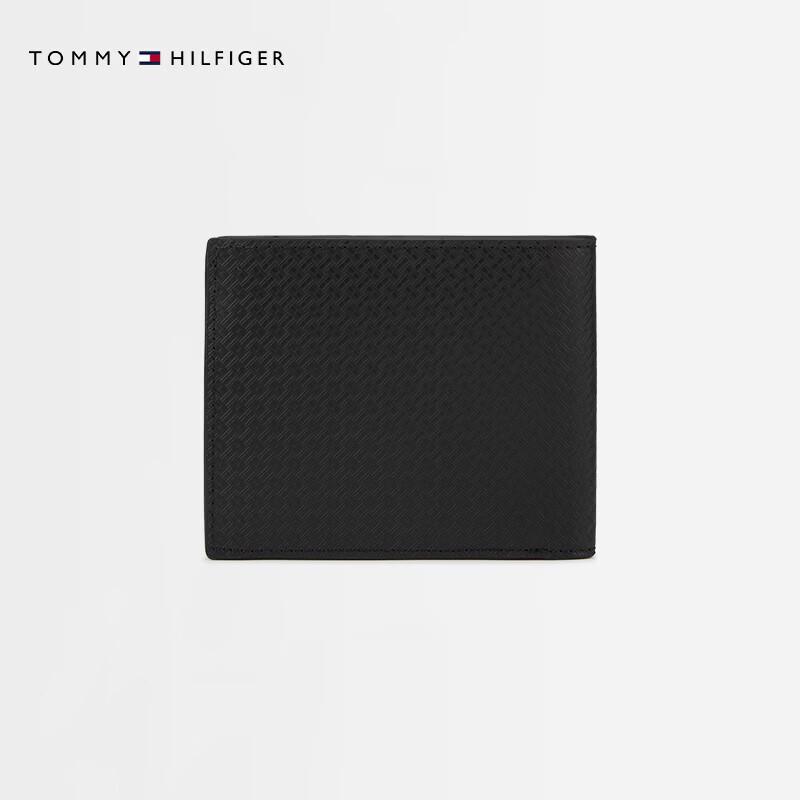 Tommy Hilfiger Мужской кожаный кошелек двойного сложения