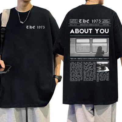 Рок The 1975 Быть смешным на иностранном языке о тебе Графические футболки Мужские Женские Хип-хоп Ретро Оверсайз Футболка Уличная одежда