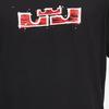 Nike Dri-Fit Lebron Баскетбольная футболка с принтом льва и короной с ручной росписью, мужские топы с короткими рукавами, черные DR1292-010