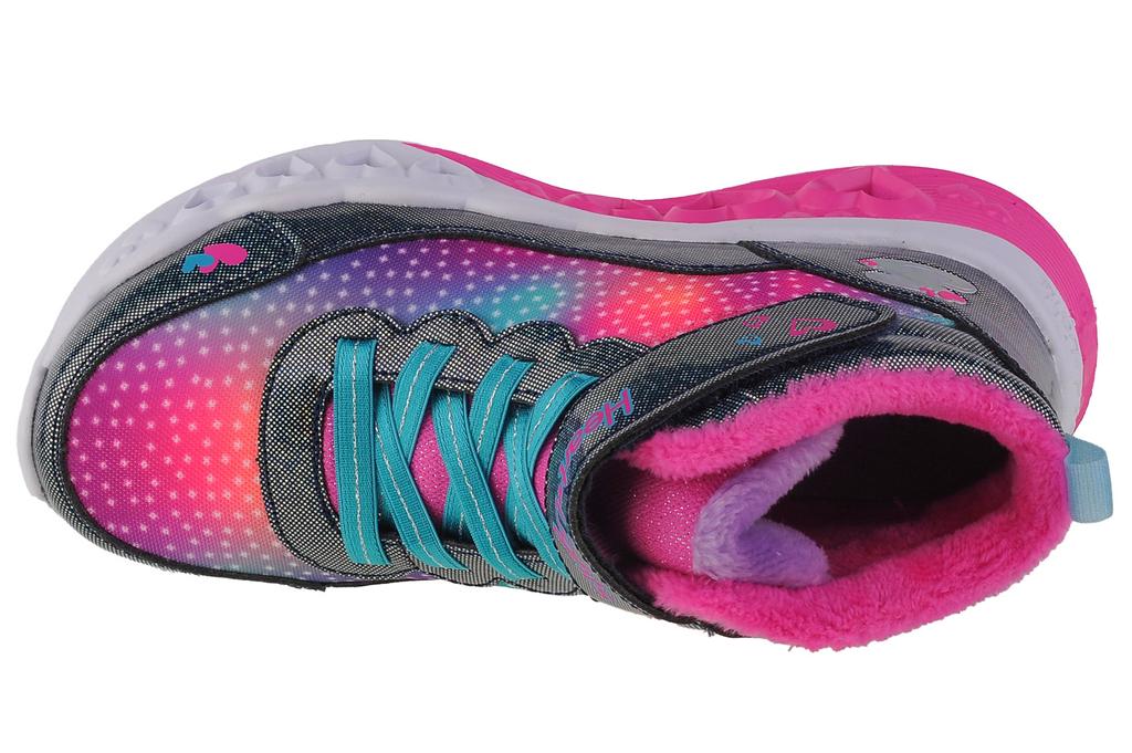 Skechers Flutter Heart Lights - Simple Amor, для девочки темно-синие зимние сапоги