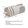 Kamoer 1L/min HDVP1 Diaphragm Vacuum Pump 6V 12V 24V Brushless Motor Air Pump Negative Pressure Suction Diaphragm Pump