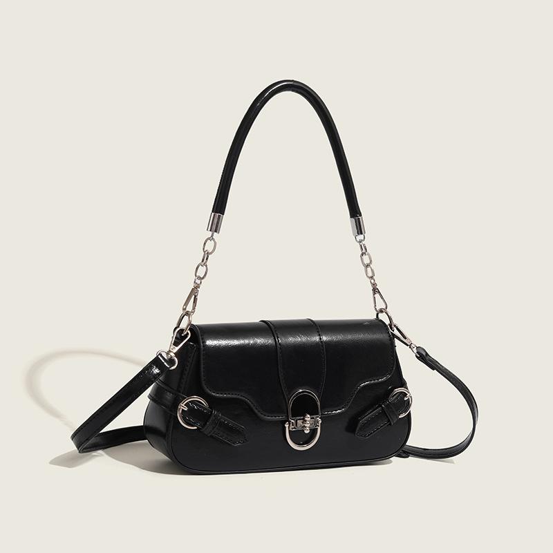2025 New Underarm Bag Melard Retro Hardware Lock Crossbody Bag for Work Commute Flap Bag Shoulder Bag
