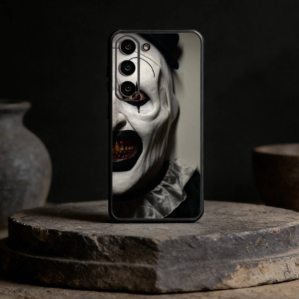 Art the Clown horror T-Terrifier Phone Case For Samsung Galaxy A13,21s,22,31,32,52,53,71,72,73,Soft Black Cover