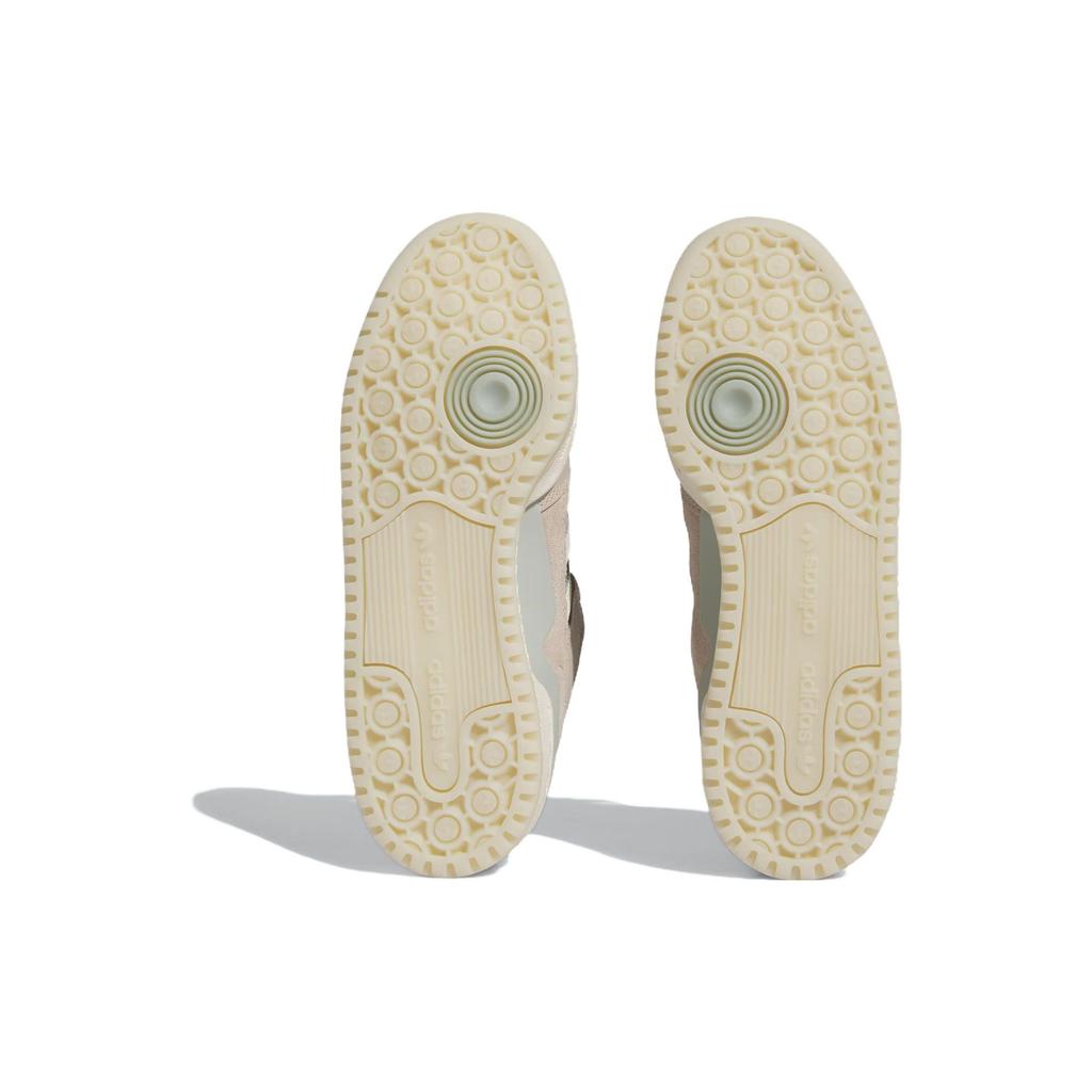 Adidas Originals Forum Leather Comfortable Shock Absorbing Durable Low Top Sneakers Women Sneakers Beige IF5165