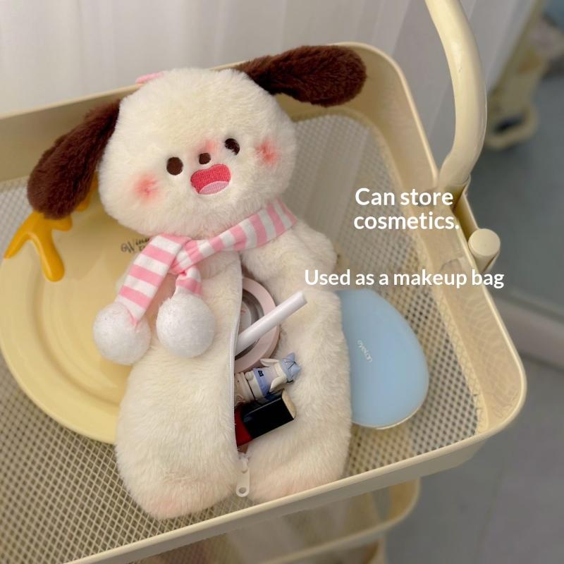 Милый плюшевый шарф Кукла западно-шотландского белого терьера Пенал большой вместимости для хранения канцелярских принадлежностей для студентов