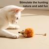 Cat Mice Toy Interactive Plush Realistic Mouse Toy with Bell Tail Bite-Resistant Kitten Hunting Toy for Indoor Cats