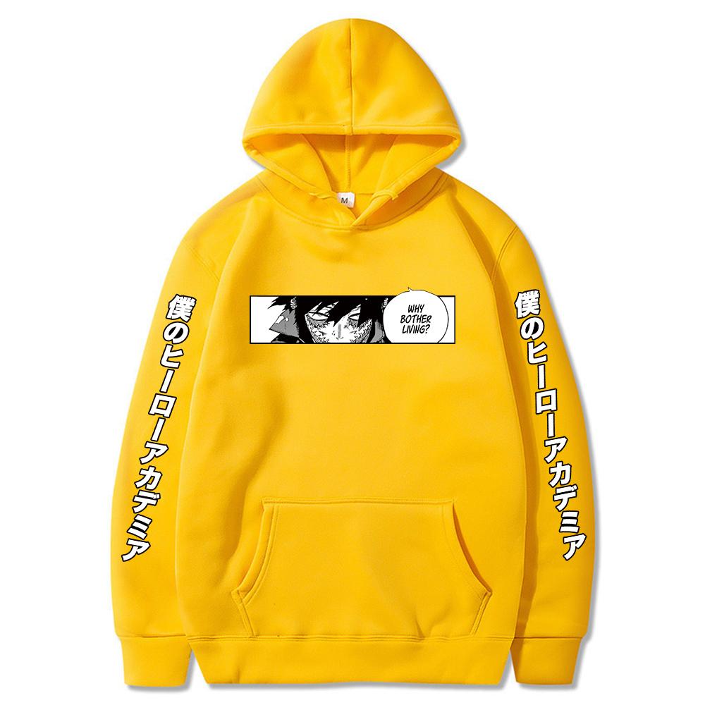 Harajuku Anime My Hero Academia Dabi Printed Hooded Men Women Oversized Hoodies Y2k Streetwear Unisex Classic Simple Sweatshirt