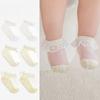 3 Pairs/set Infant Baby Summer Sock Cute Princess Ruffle Short Ankle Sock for Toddler Thin Breathable Soft Cotton Young Kids Sock