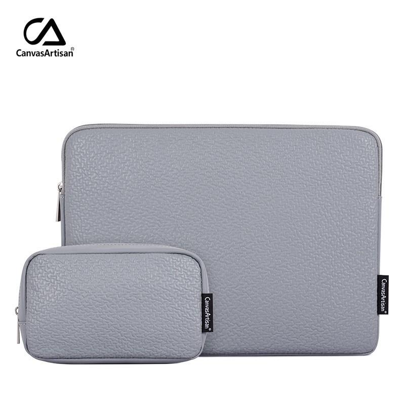 Laptop Sleeve Case RedmiBook 14 16.2 Inch PU Leather Inner Bag Protective Cover Waterproof Shockproof Neutral Design