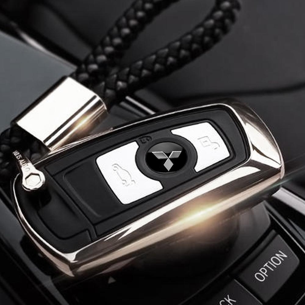 vhcp9 Car Key Shell Sticker 3D Aluminum Auto Key Remote Fob Decal For Mitsubishi Asx Lancer L200 Pajero Sport Attrage Xpander Mirage