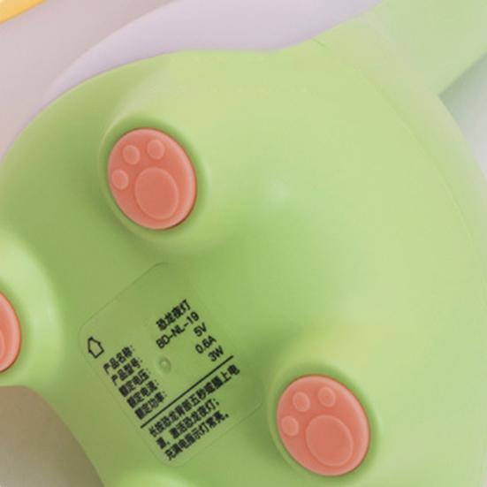 1 комплект лампы в виде динозавра, креативная светодиодная мерцающая форма, бесплатный очаровательный внешний вид, перезаряжаемая подсветка для защиты глаз