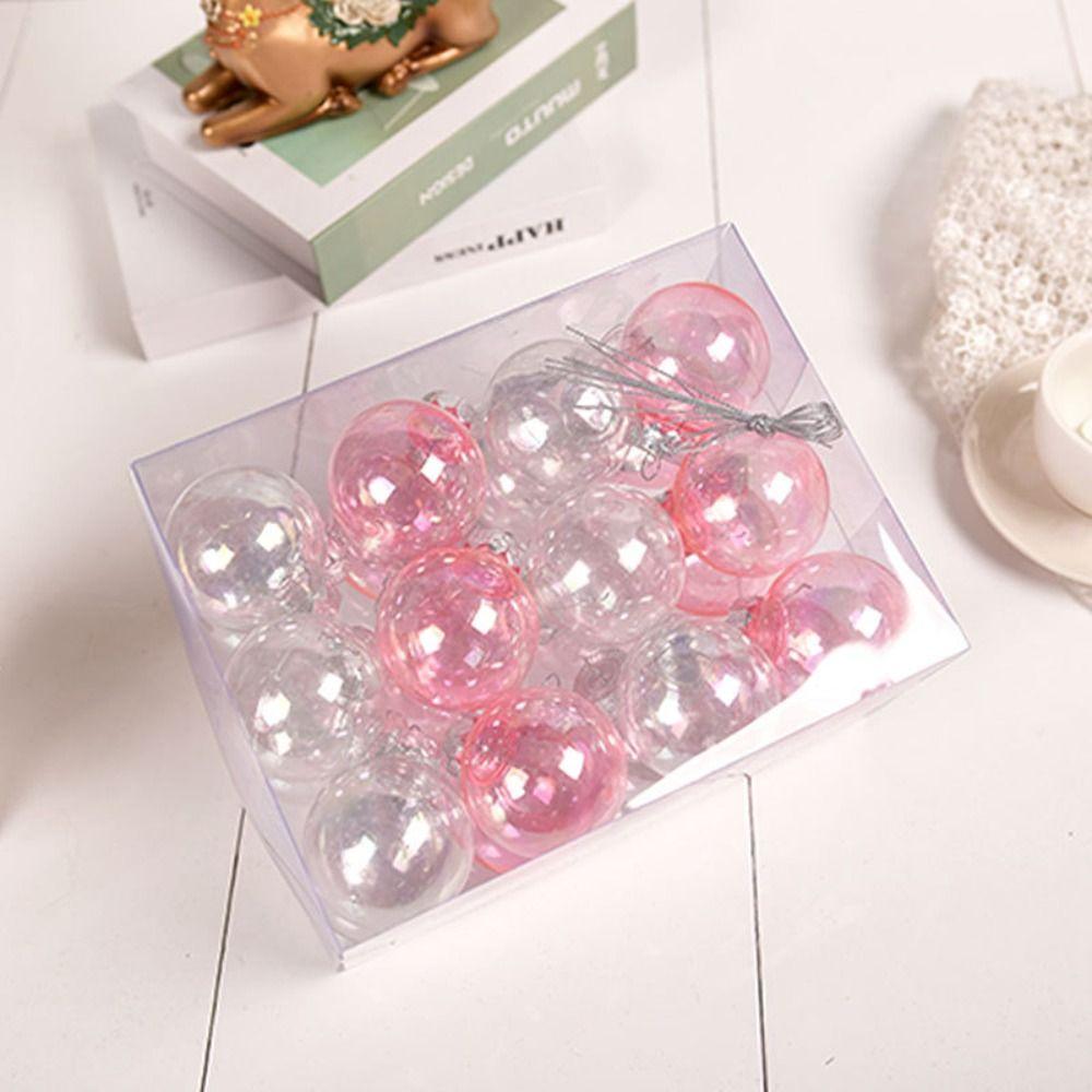 24 шт. 10 цветов набор рождественских шаров пластиковые рождественские безделушки высококачественные елочные шары витрина