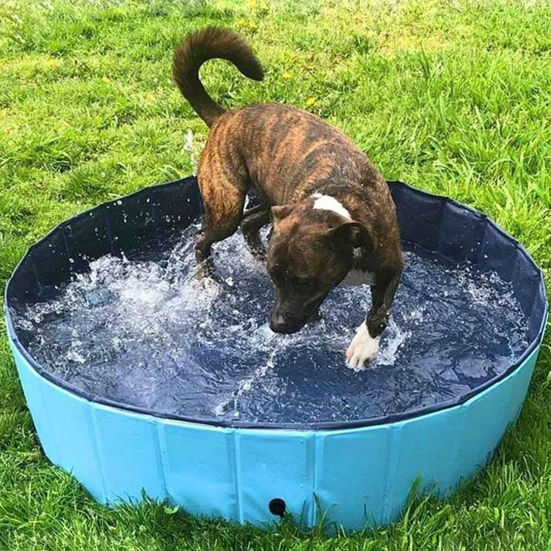 No Inflatable Foldable Pet Pool Easy Clean Puppy Outdoor Play Tub