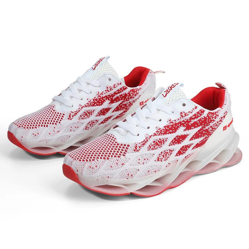 Модные мужские повседневные спортивные туфли Fly Woven Breathable TPU износостойкие амортизирующие кроссовки Blade для бега студенческие модные кроссовки