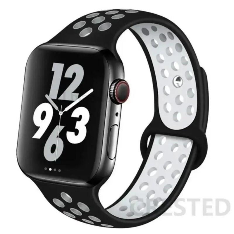 Silicone band For Apple Watch 11 strap 44mm 40mm 45mm 41mm 42mm 46mm correa bracelet iWatch Series 10 8 SE 3 6 7 9 Ultra 2 49mm