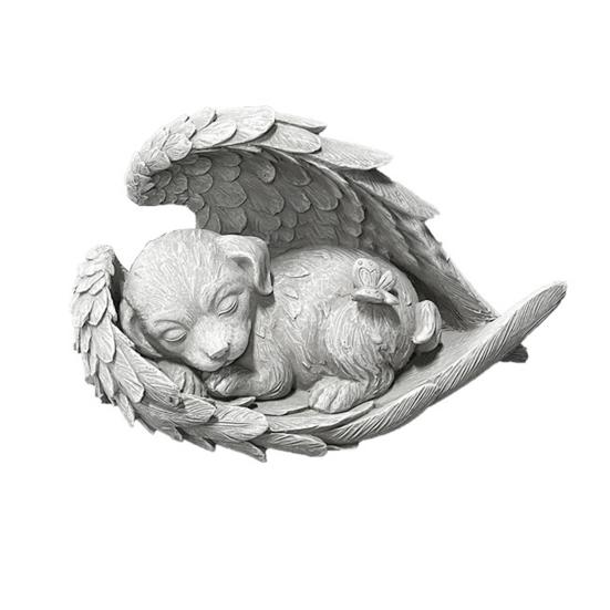 Personalized Cat Memorial Stone for Garden Resin Tombstone Marker with Eternal Love And Memory Guardian Angel Sculpture Emotional Souvenir