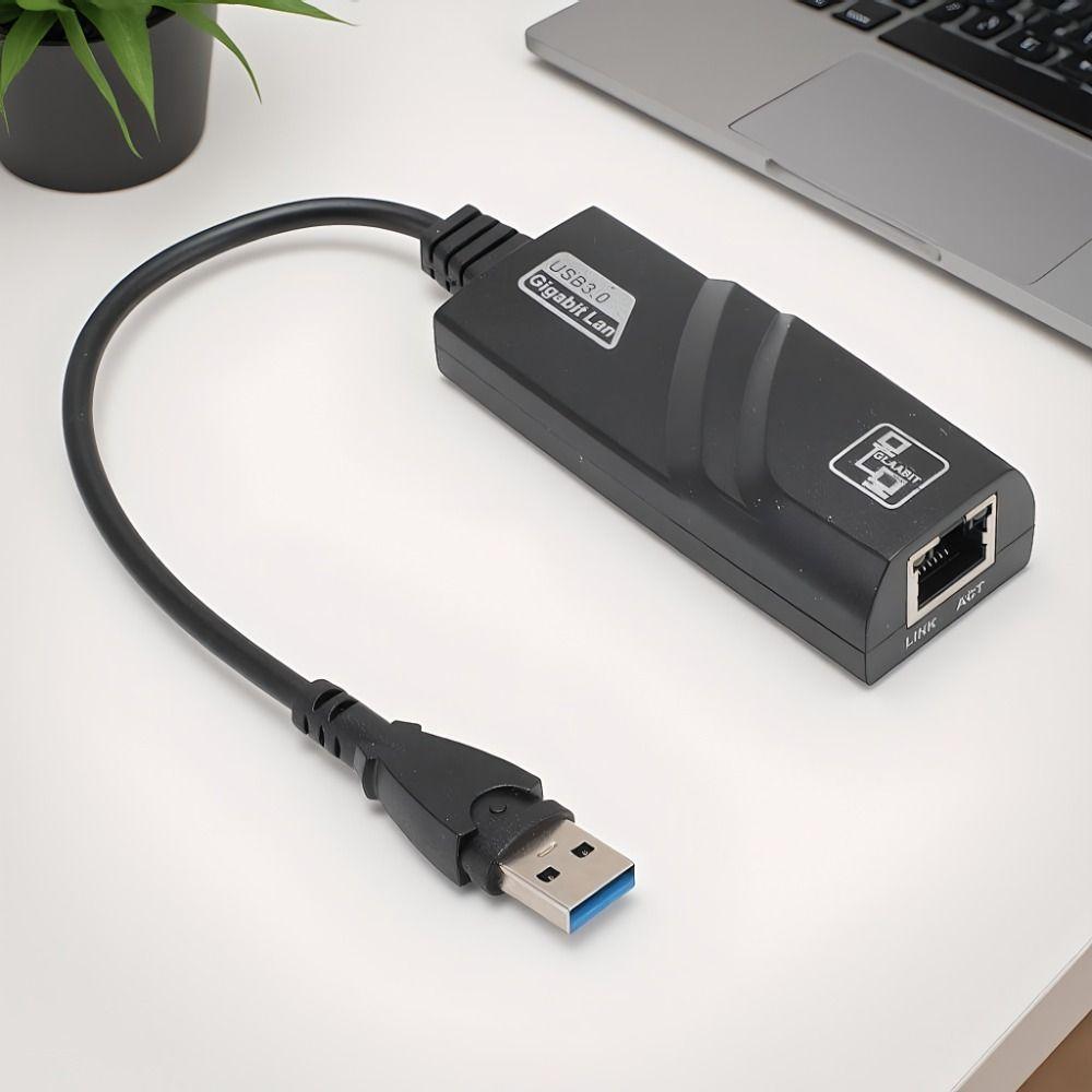 Гигабитный Ethernet-адаптер 10/100/1000 Мбит/с Plug and Play USB-адаптер Ethernet для настольного компьютера