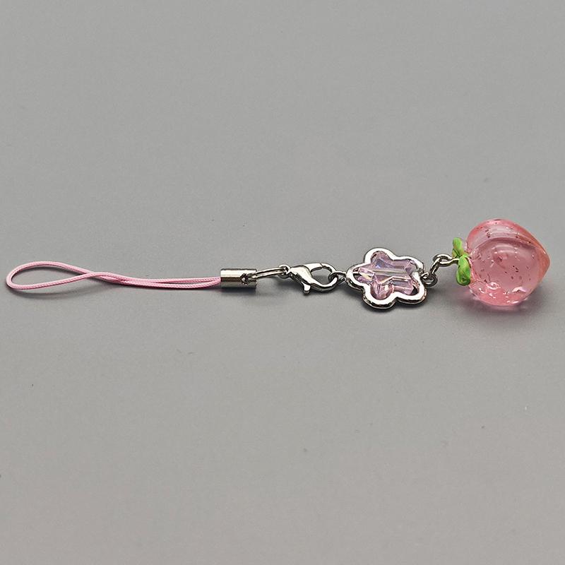 Y2K милый розовый персиковый телефонный шнурок свежий сладкий мобильный телефон цепочка девичий ремешок для мобильного телефона сумка кулон брелок для девочек подарок