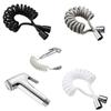 Universal Flexible Shower Hose with Spring Extension Hand Sprayer Pipe Connector for Bathroom Toilet Bidet - Durable Spring Tube