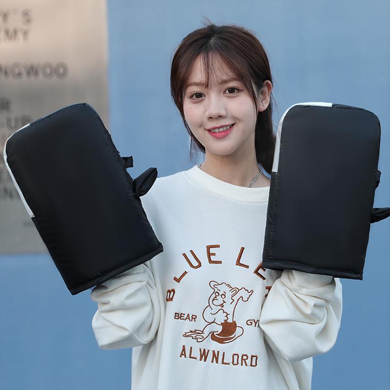 Motorcycle Scooter Handlebar Grip Gloves Muffs Winter Cycling Waterproof Windproof Bikecycle Handlebar Gloves Moto Accessories