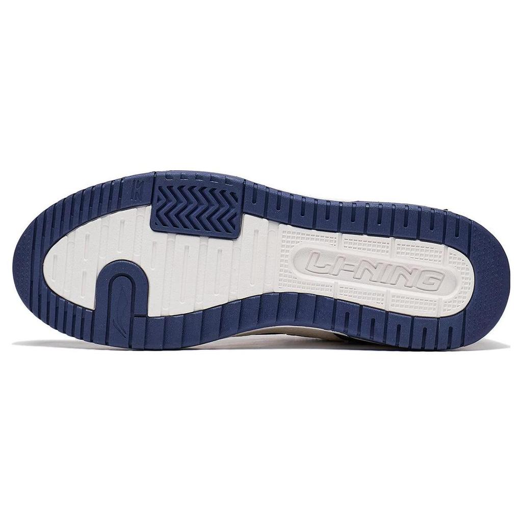 Li Ning Tian Ji 2.0 Synthetic Leather Non-Slip Wear-Resistant Low-Top Skate Shoes Men Sneakers White Blue AGCT211-3