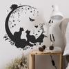 Creative Couple Cat Silhouettes for Bedroom Livinrance Hall Background Beautification and Decorative Wall Stickers