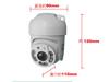 Купольная камера AHD с разрешением 5 миллионов пикселей, IP66, инфракрасная ночная подсветка, адаптер переменного тока продается отдельно. Камера XY-18500TVI -A-HW, панорамирование/наклон 45 градусов, водонепроницаемая, с функцией видения,