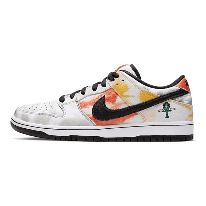 Nike SB Dunk Low Raygun Tie-Dye Белые кеды для скейтбординга BQ6832-101
