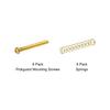 Винты для крепления защитной накладки на гитару PATIKIL с пружиной M3x30 мм, винты для крепления кольца звукоснимателя с двойной катушкой для электронной гитары, золотые, 8 штук