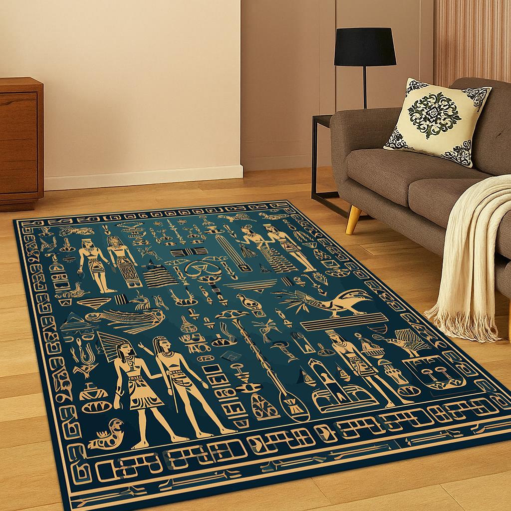 Древнеегипетский мифологический фараонский знак ковер коврик для дома спальни гостиной дивана придверный коврик декор, ковер для зонирования, нескользящий игровой коврик