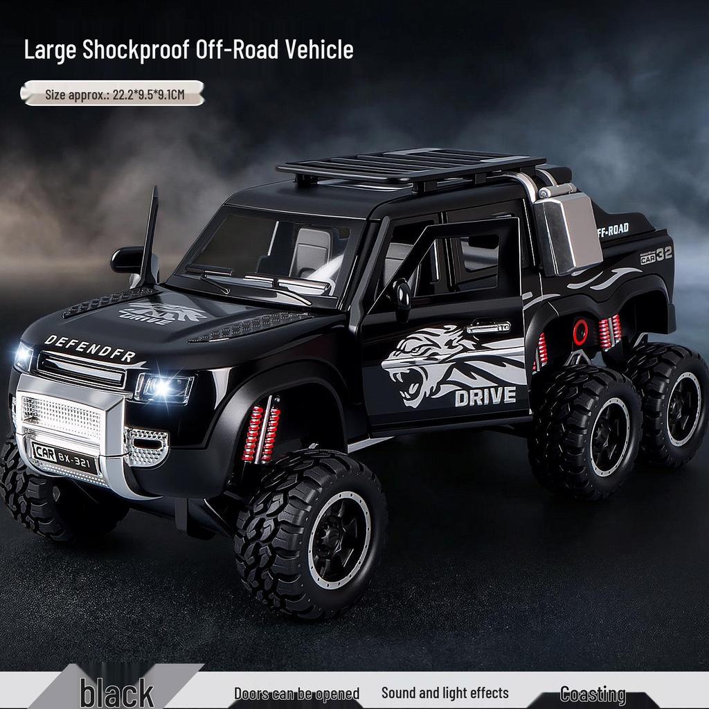 Children's Six-Wheeled Off-Road Vehicle Toy with Sound and Light