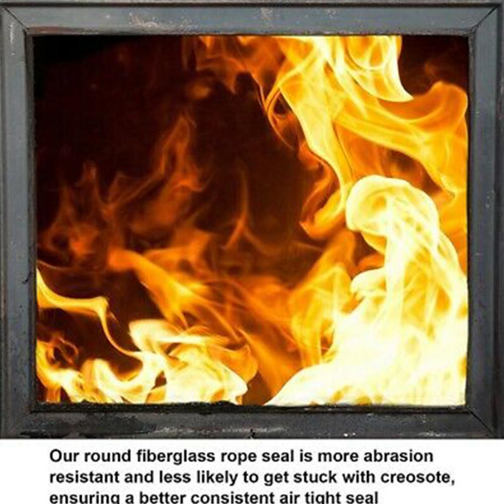 Стекловолоконный трос-уплотнитель 78 дюймов/2 м темно-серый стекловолокно