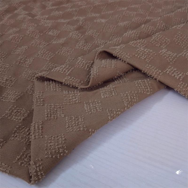 Washed Pure Cotton Denim Jacquard Fabric Vintage Crochet for Diy Sewing Jacket Shirt Dress Clothing Design Fabrics Cloth