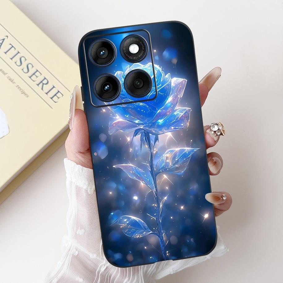 For Motorola Edge 60 Pro Case Moto Edge 60 Fusion Cover New Fashion Flower Soft Silicone Bumper For Moto Edge 60 60s Edge60 Capa