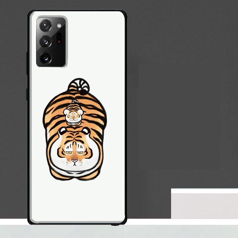 Толстый тигр Мультяшный Забавный Чехол Для Samsung Galaxy S24 Ultra S23 S22 S21 S25 Ultra S9 S10 S20 Plus S25 FE Чехол для Телефона