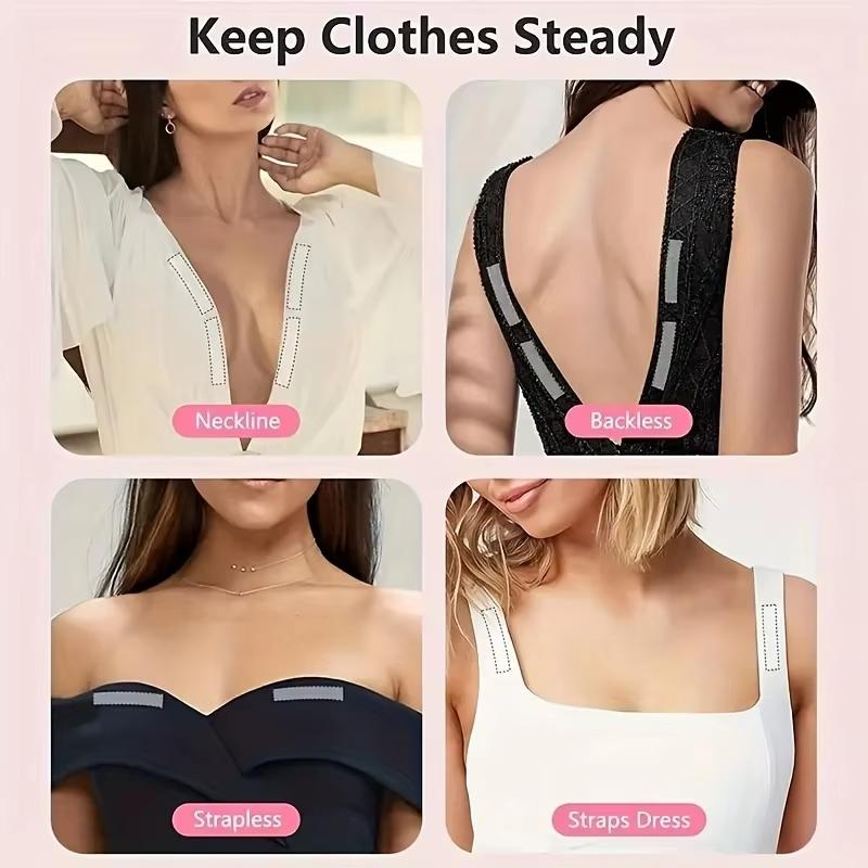 36-180pc Anti-Exposure Adhesive Sticker Invisible Anti-slip Stickers Waterproof Dress Cloth Tape Double-sided Body Breast Strip