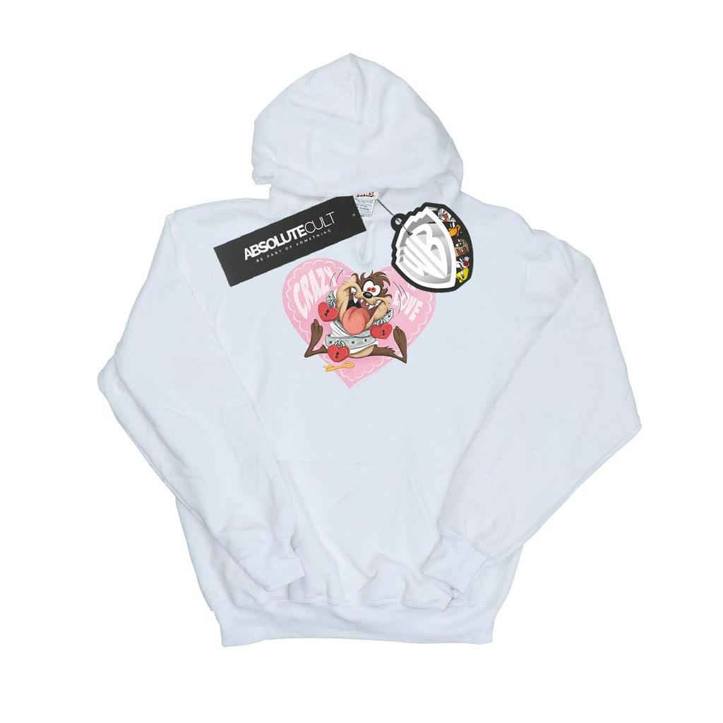 Looney Tunes Womens/Ladies Taz Valentine´s Day Crazy In Love Hoodie