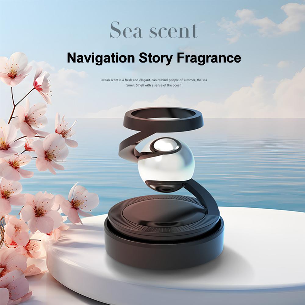 Автомобильный освежитель воздуха на солнечной энергии, вращение на солнечной энергии, подвеска, ароматерапия, автомобильные ароматические аксессуары, диффузор для духов